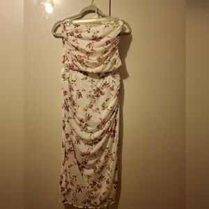 Floral Strapless 2 Piece